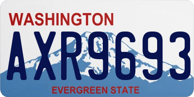 WA license plate AXR9693