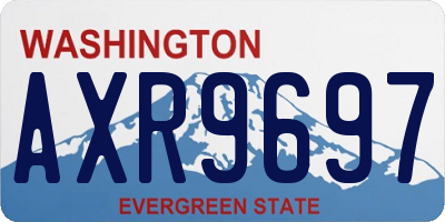 WA license plate AXR9697