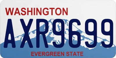 WA license plate AXR9699
