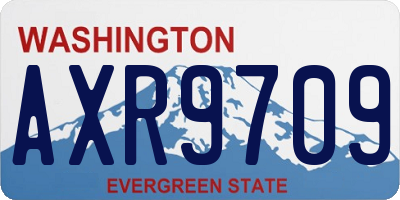 WA license plate AXR9709