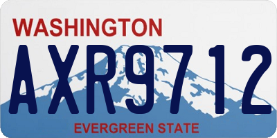 WA license plate AXR9712