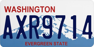 WA license plate AXR9714