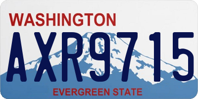 WA license plate AXR9715