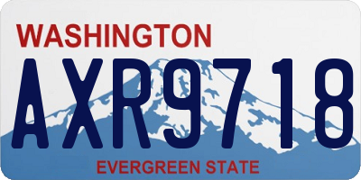WA license plate AXR9718