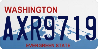 WA license plate AXR9719
