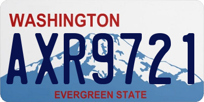 WA license plate AXR9721
