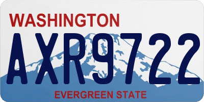 WA license plate AXR9722