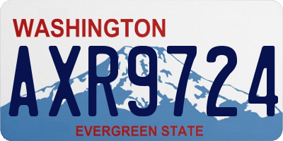 WA license plate AXR9724