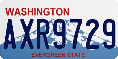 WA license plate AXR9729