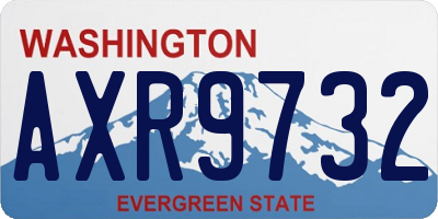 WA license plate AXR9732