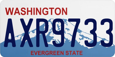 WA license plate AXR9733