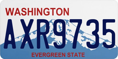 WA license plate AXR9735