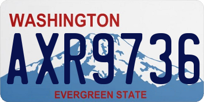 WA license plate AXR9736
