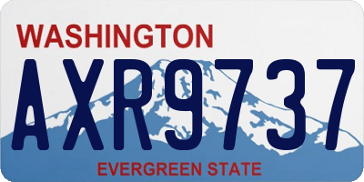 WA license plate AXR9737