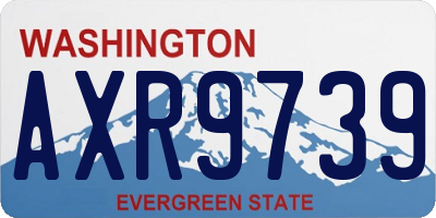 WA license plate AXR9739