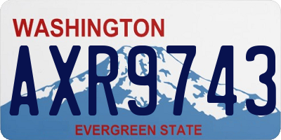 WA license plate AXR9743