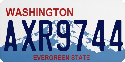 WA license plate AXR9744