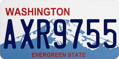 WA license plate AXR9755
