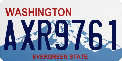 WA license plate AXR9761