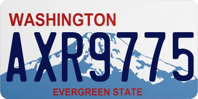WA license plate AXR9775