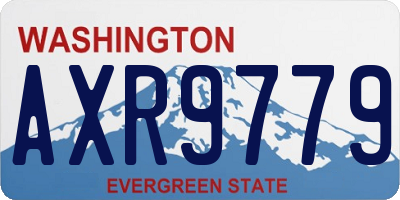 WA license plate AXR9779