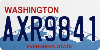 WA license plate AXR9841