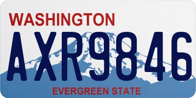 WA license plate AXR9846