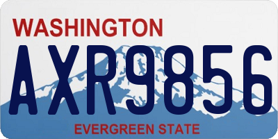 WA license plate AXR9856