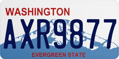 WA license plate AXR9877