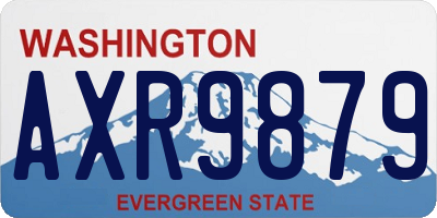WA license plate AXR9879