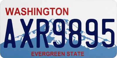 WA license plate AXR9895