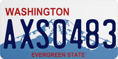 WA license plate AXS0483