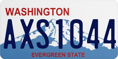 WA license plate AXS1044