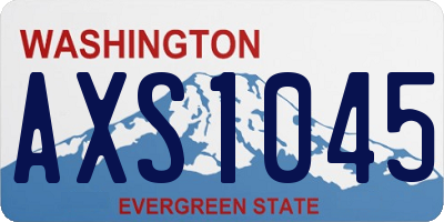 WA license plate AXS1045