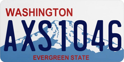 WA license plate AXS1046