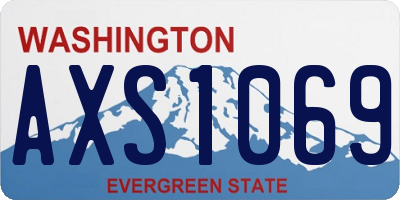 WA license plate AXS1069
