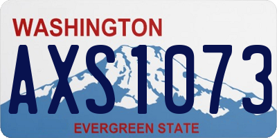WA license plate AXS1073