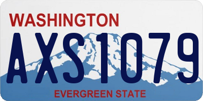 WA license plate AXS1079