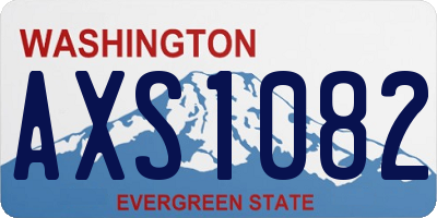 WA license plate AXS1082