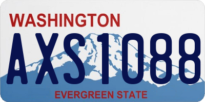 WA license plate AXS1088