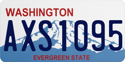 WA license plate AXS1095