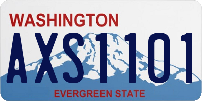 WA license plate AXS1101