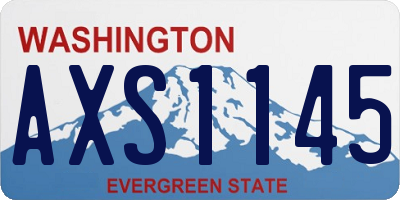 WA license plate AXS1145