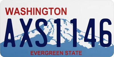 WA license plate AXS1146