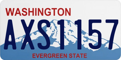 WA license plate AXS1157