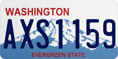 WA license plate AXS1159
