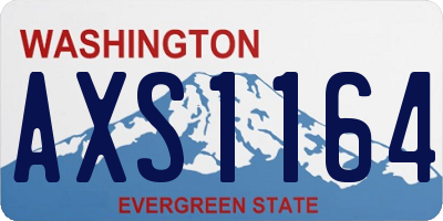 WA license plate AXS1164