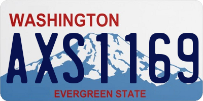 WA license plate AXS1169
