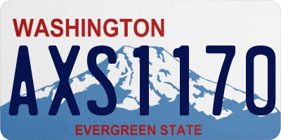 WA license plate AXS1170