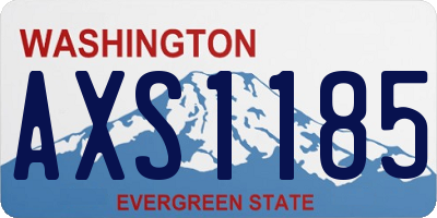 WA license plate AXS1185